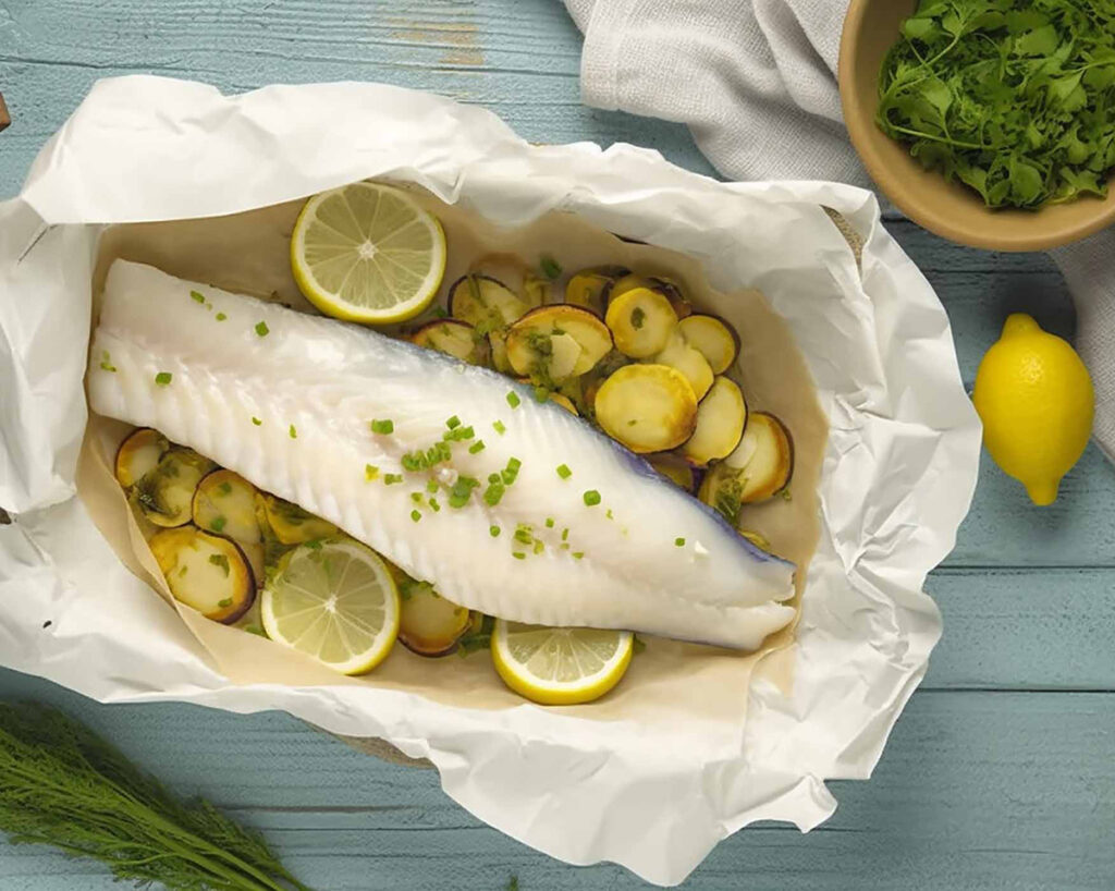 Per le tue sere d'estate con gli amici in vacanza a Jesolo una cena a base di pesce al forno. Il modo migliore per iniziare a essere felici.